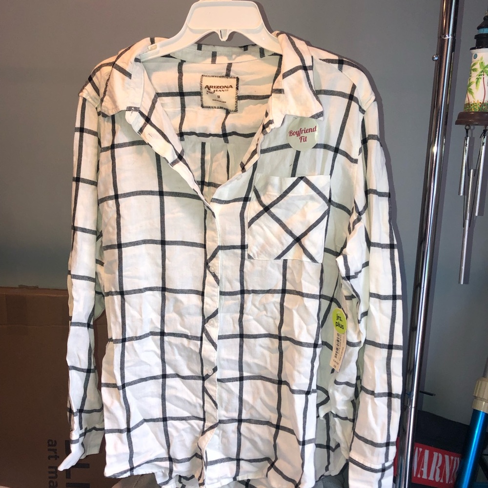 White and black flannel